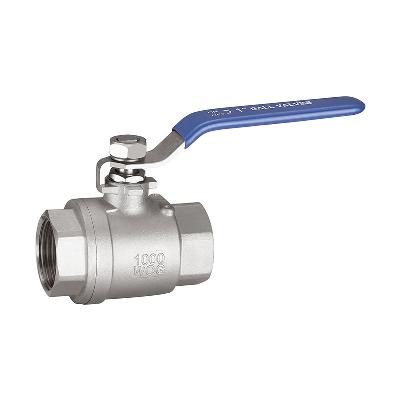 304不锈钢球阀二片式两片式内螺纹丝扣水开关阀门4分 6分1寸 dn15