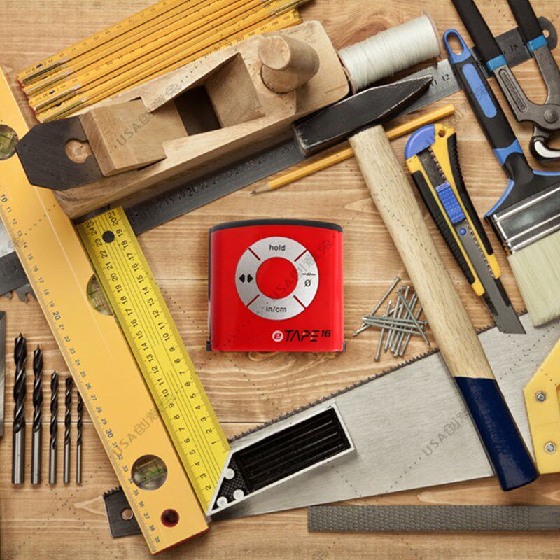 美国人气经典款测量液晶卷尺5米长数字显示多功能精细到毫米超酷