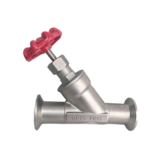 焊接式 dn15 快装 式 手动角座阀304不锈钢y型螺纹式