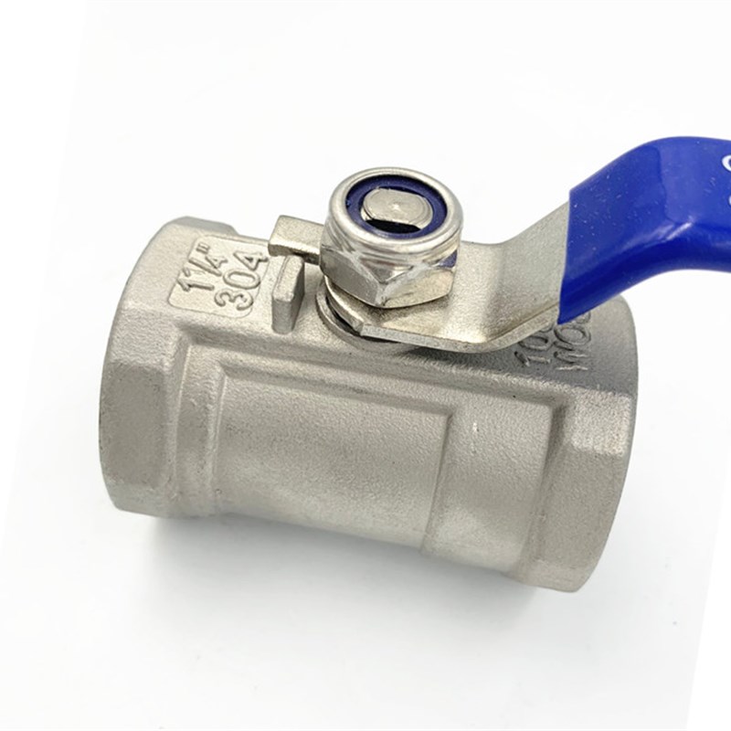 304/316不锈钢一片式球阀 内螺纹球阀/自来水阀门开关4分6分1寸