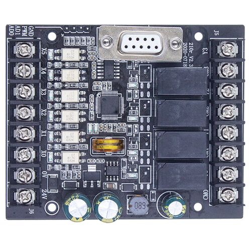 SEEKU PLC国产简易工控板FX2N 6MR10MR编程控制一开一闭模拟量输