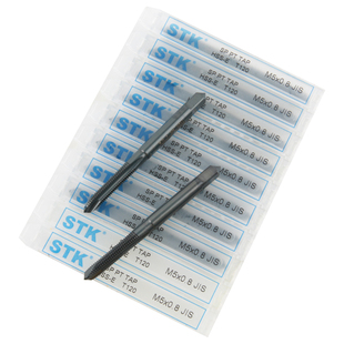 日本进口STK机用丝攻先端丝锥M3-12不锈钢铝铁通用下排屑通孔专用