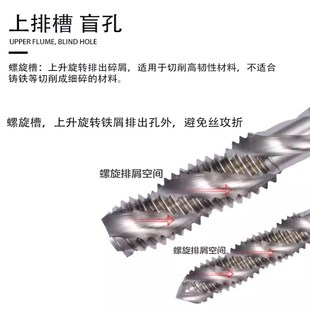 韩国进口YG加长先端丝攻多功能钢件不锈钢铝加长深孔螺旋加长丝锥