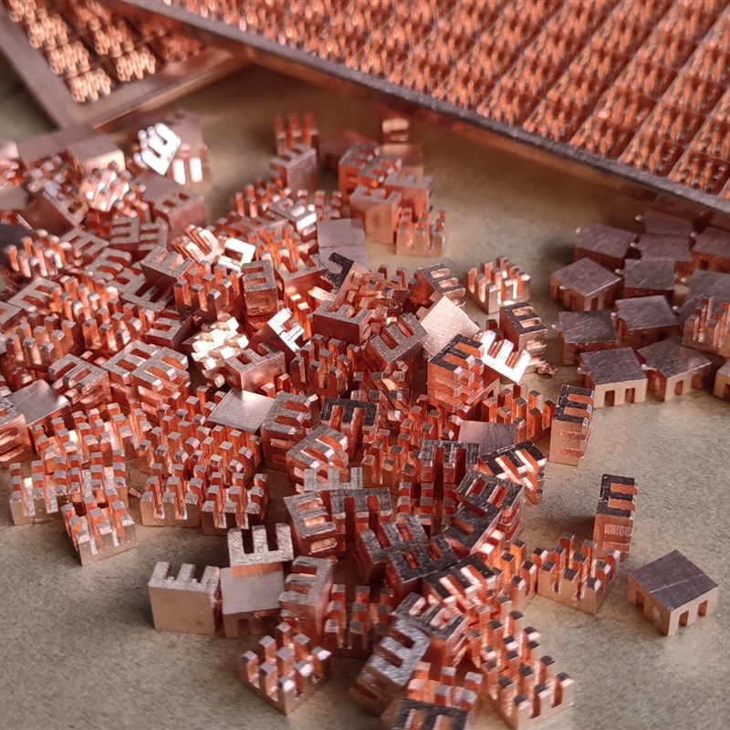 6-25微型纯铜散热片 树莓派电子元件散热显存内存mos散热片电容