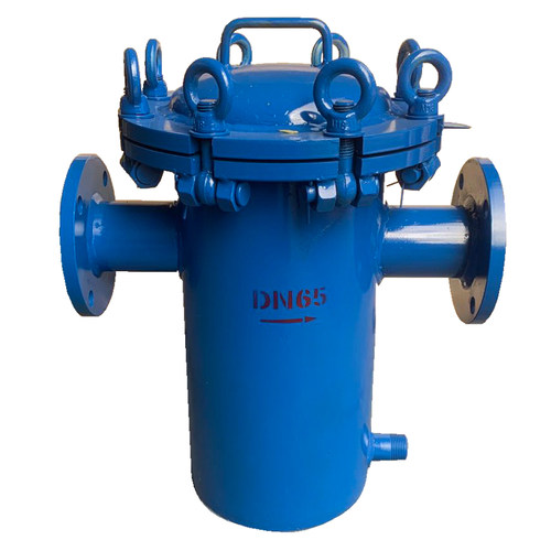 提蓝快开直通式管道除污滤污器 工业污水304不锈钢法兰篮式过滤器