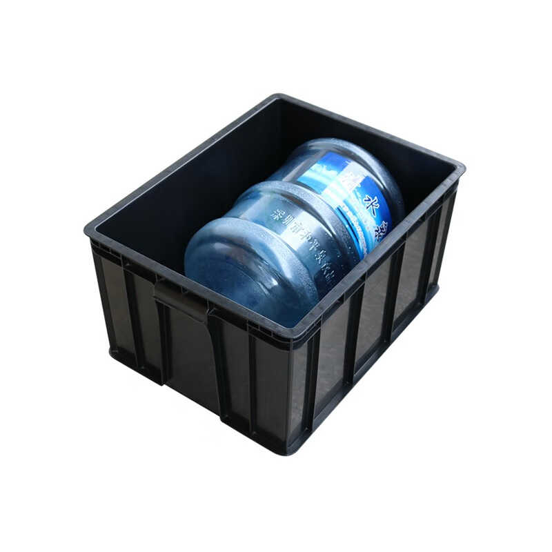 加厚防静电塑料周转箱电子元件盒零件收纳盒黑色物料盒养龟箱28号