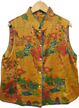 【遇见天XYS】精选新款高端国风气质黄色马甲-10727B-4