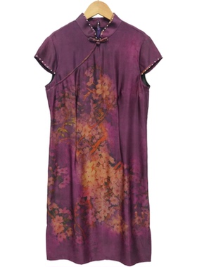 【遇见天XYS】精选新款高端国风气质紫色连衣裙-10349-1