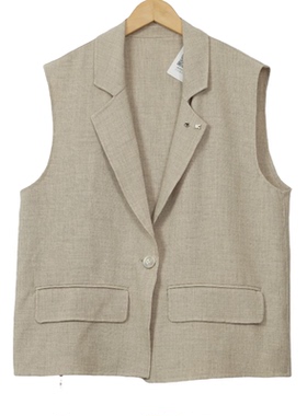 【CMM】A5精选女装秋冬新款高端轻奢定制韩版女灰色马甲-1326