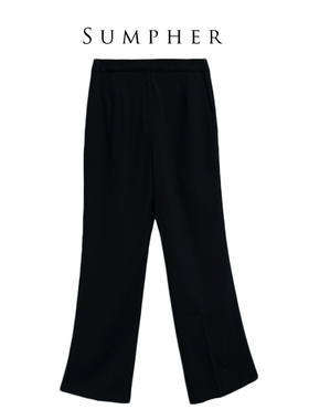 玛瑟精选专柜撤柜新款春女装时尚气质百搭黑色裤子-67006