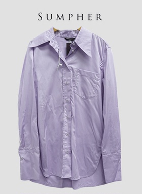 【广州杰哥Jack】Sumpher演出家专柜新款高端气质紫色上衣-4238
