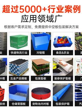 厂家库户外加厚pp中空板周转箱白色钙塑防水抗压循环斜口现货位盒