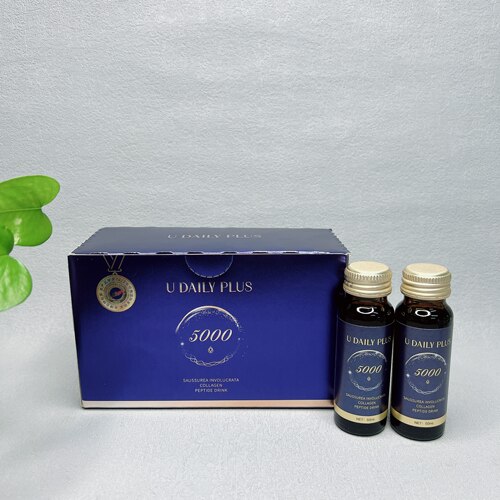 源400+！雪莲胶原蛋白肽(含胶原三肽)液态饮品50ml*10瓶网红饮品
