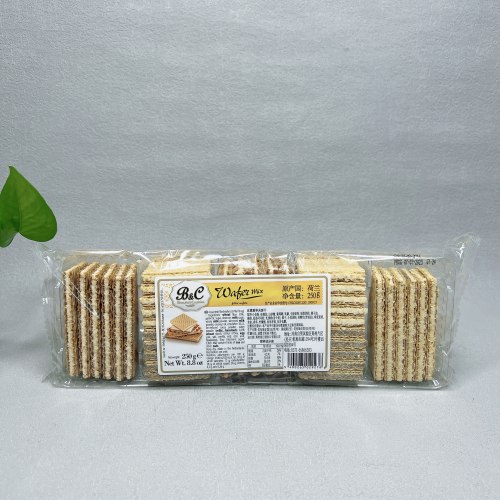 临期 荷兰进口比恩琪华夫饼干250g网红下午茶休闲零食小吃