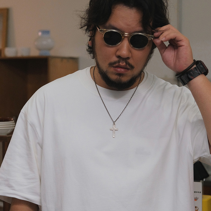 原创情侣纯银925吊坠项链手工