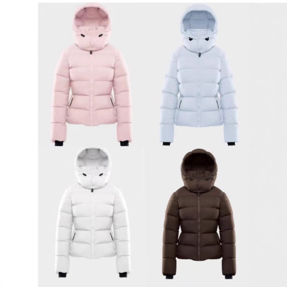 Aritzia 冬季新款白鹅绒羽绒服连帽修身拉链保暖通勤面包服女