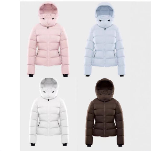 Aritzia 冬季新款白鹅绒羽绒服连帽修身拉链保暖通勤面包服女