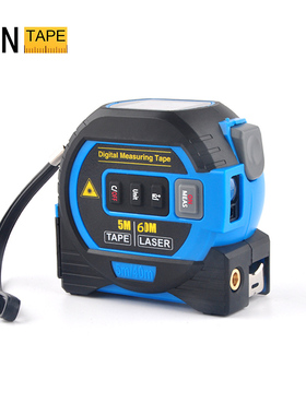 wintape激光卷尺三合一红外线测距仪高精度水平尺自锁钢卷尺5米