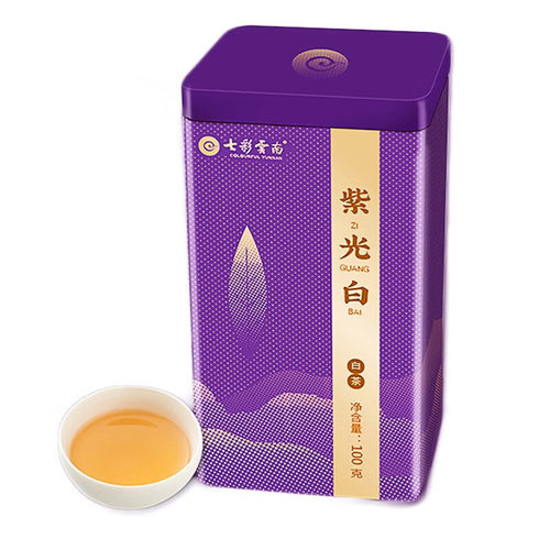 七彩云南古树老白茶大叶紫芽白茶