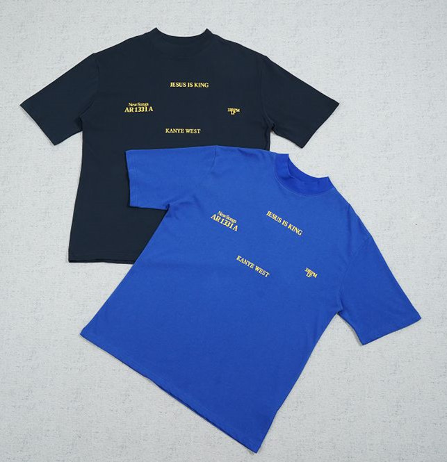 thumbnail for ky series short-sleeved sapphire blue and blue two-color 33 small letters