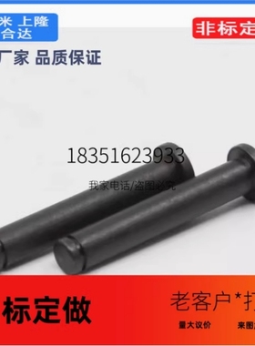 HCCG4带肩铰链销轴卡簧销 5 6-L10 12 14 16 18 20卡簧固定型