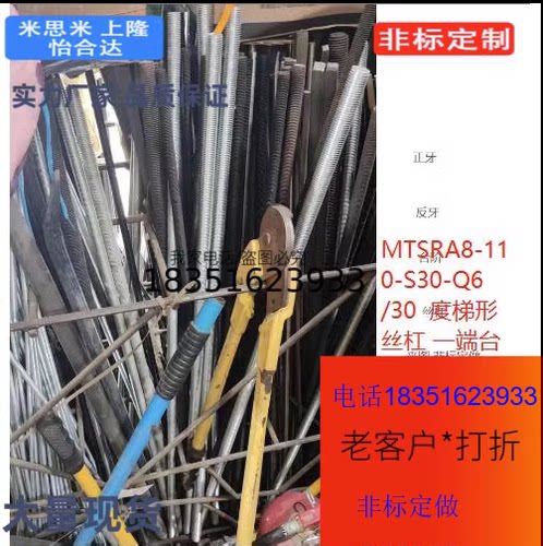 SED01/2 /6 /7 SED31/32 36/37 SEE01/2导向轴 一端外螺纹型
