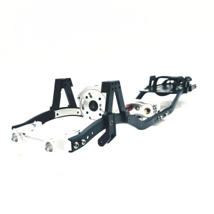 SCX10骈驰牧马人金属车架CNC攀爬车前置波箱正反传分动箱免切车壳