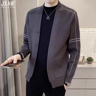 新款 男士 針織衫 2025春秋季 柔軟舒適休閑毛線上衣中年高端輕奢外套
