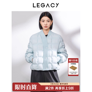 「冬日序曲 轻盈伴旅」LEGACY高端鹅绒羽绒服女士丨棒球罗纹褶皱