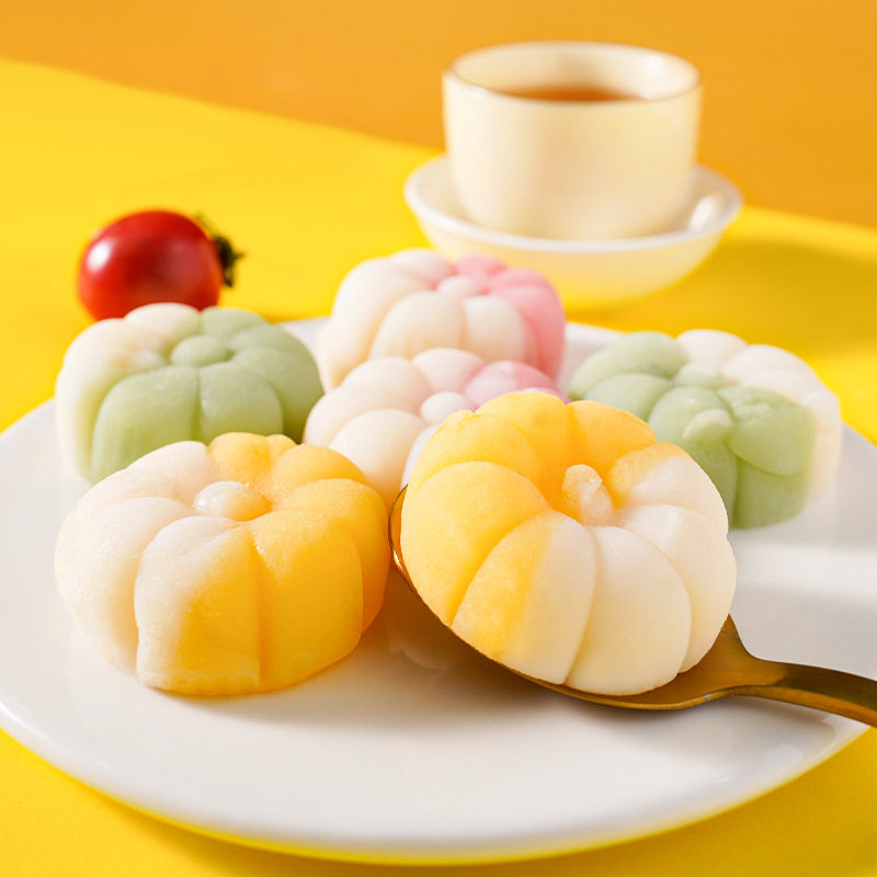 爆浆冰皮饼流心糕点馅饼