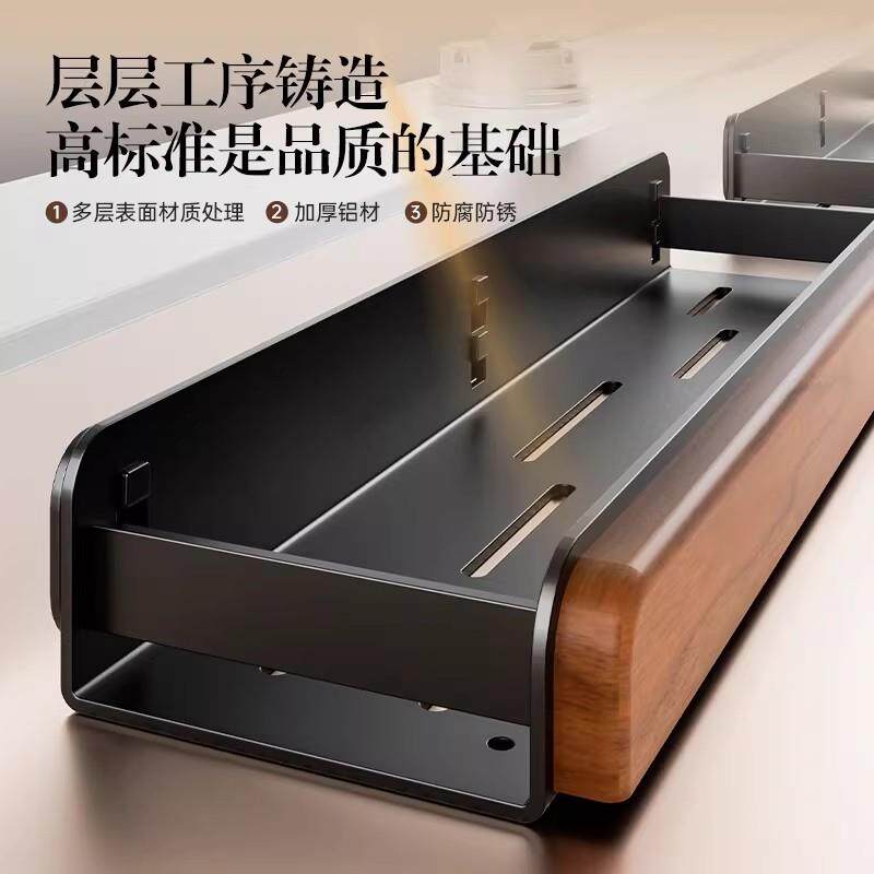 德国331卫生间物置风架洗手牙台浴室胡桃木纸巾盒子梳子吹机刷收