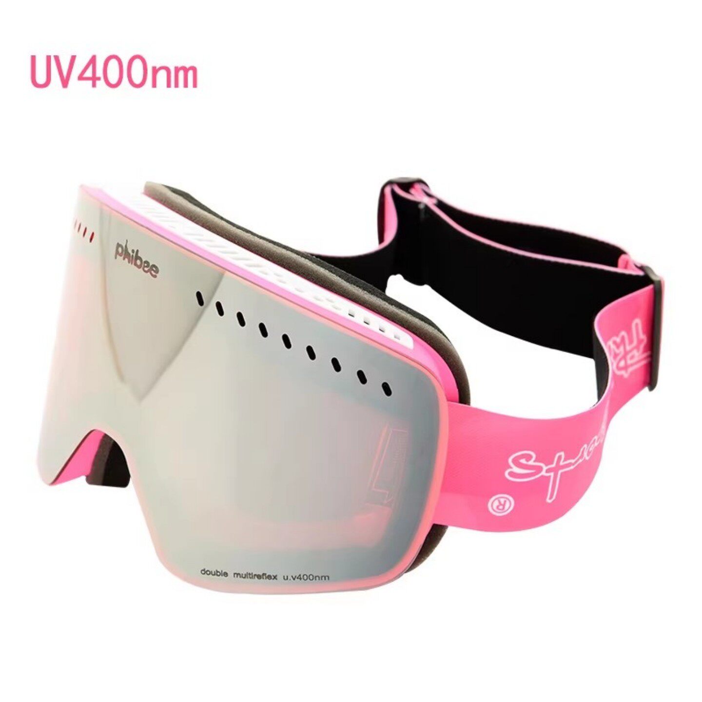 菲比小象滑雪镜护目镜男女双层防雾防雪可卡近视雪山儿童滑雪眼镜
