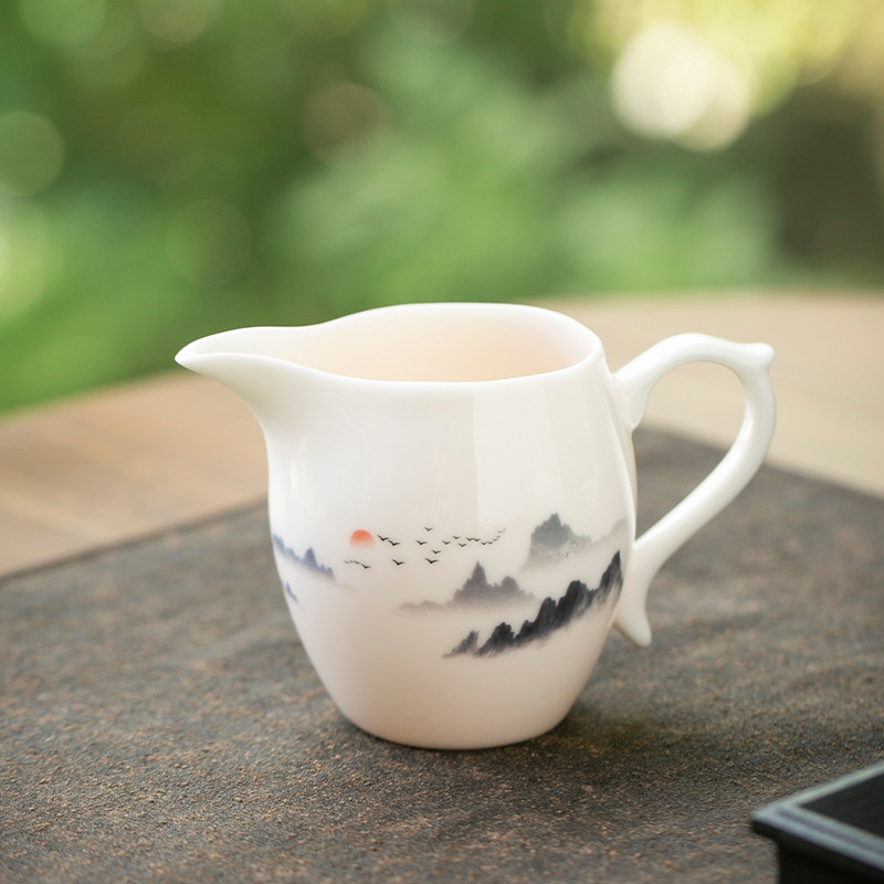 羊脂玉瓷公道杯德化白瓷公杯家用茶水分茶器功夫茶具茶道配件茶海,餐饮具,公道杯,淘宝优惠券,粉丝福利购,淘宝优惠卷