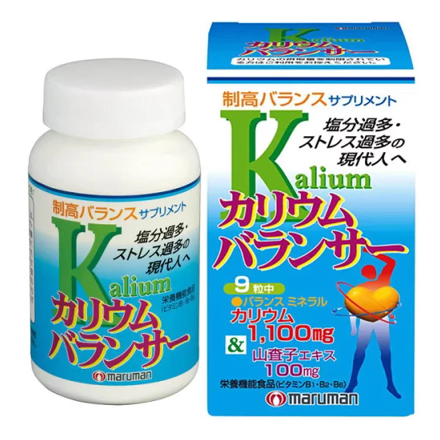 日本Maruman钾+山查子270粒