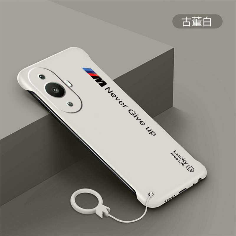 适用华为nova12活力版手机壳无边框nova12pro网红潮牌文字简约保护套nova12ultra超薄手机套防摔磨砂硬壳男女