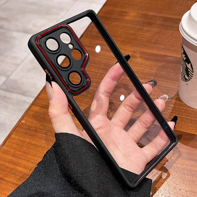 360磁吸支架适用三星s25ultra手机壳s24FE保护套s23新款GalaxyS25带镜头膜s25+全包防摔s24ultra高级软边硬壳