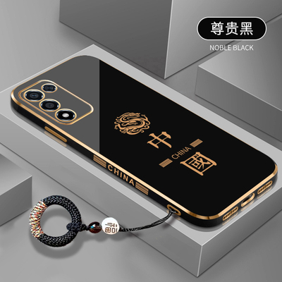 中国龙适用于oppok10活力版手机壳防摔k10pro电镀软壳oppok10网红文字全包直边k1o硅胶外壳pro时尚5G男女款