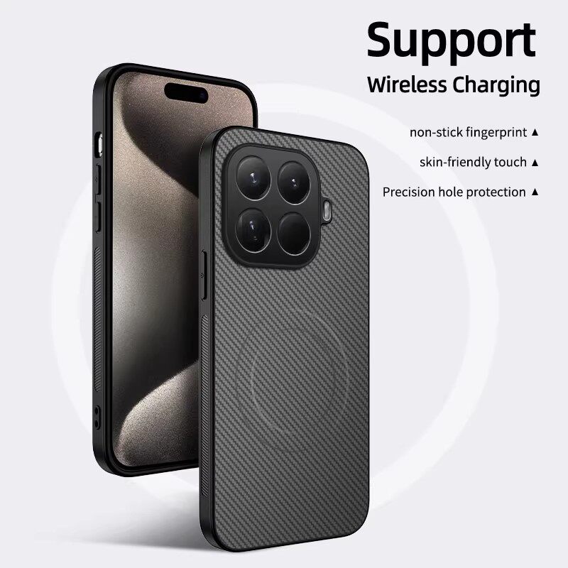 适用小米15TPro国际版手机壳xiaomi15t保护套mi15t碳纤维纹小米14tpro全包防摔外壳case海外港新款14t磁吸壳