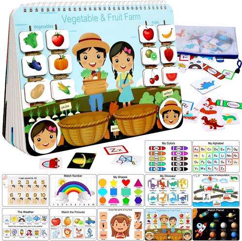 Quiet Book for Toddlers Montessori Interactive Toys Busy Boo