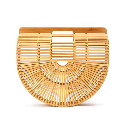 New retro bamboo bag beach holiday handbag bamboo basket bag