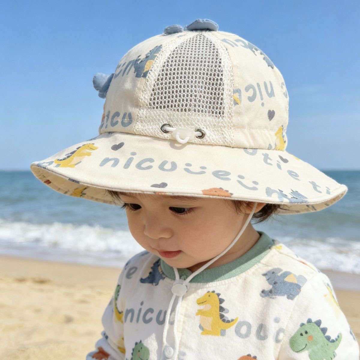 宝宝春夏薄款防晒渔夫帽｜大帽檐