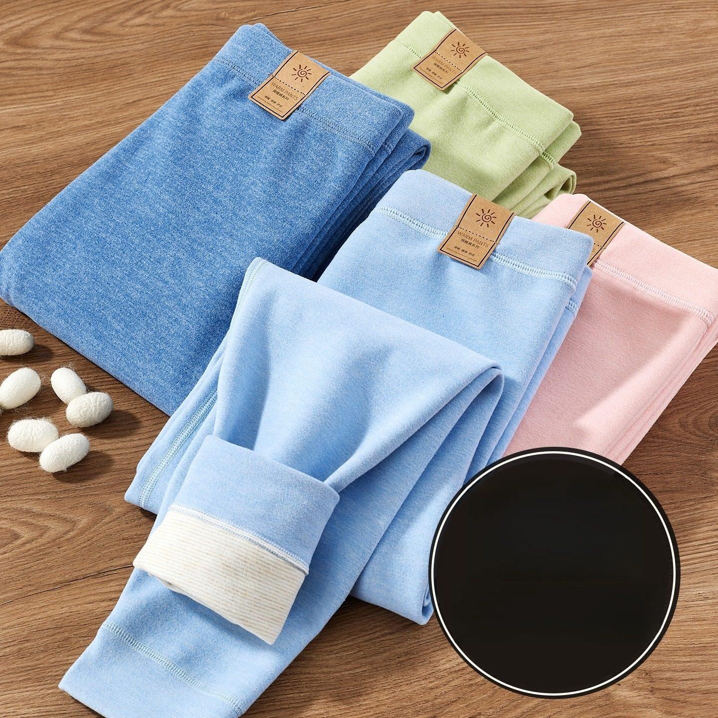 儿童秋裤A类冬季加厚德绒保暖裤男童女童宝宝加绒大童打底毛线裤