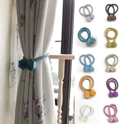 Modern Magnetic Curtain Clip Tieback Holder Hanging Ball Buc