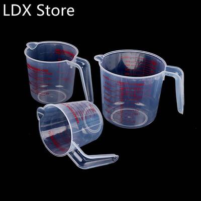 250/500/1000ML Plastic Clear Measuring Cup Jug Pour Spout Su