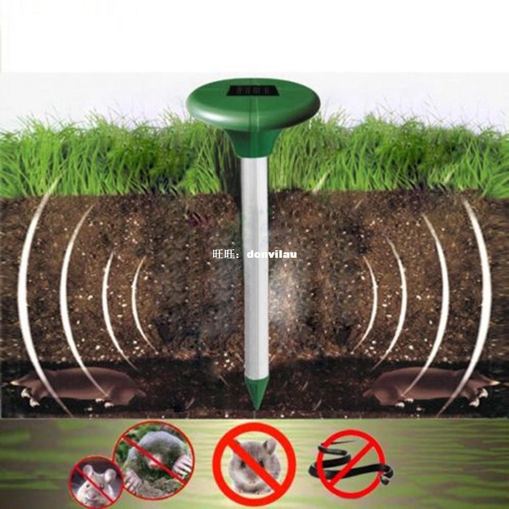 New Mole Repellent Solar Power Ultrasonic Gopher Mole Snake