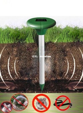 New Mole Repellent Solar Power Ultrasonic Gopher Mole Snake