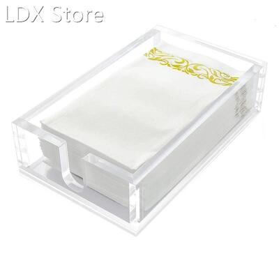 Acrylic Guest Towel Napkin Holder, Clear Bathroom Paper Hand