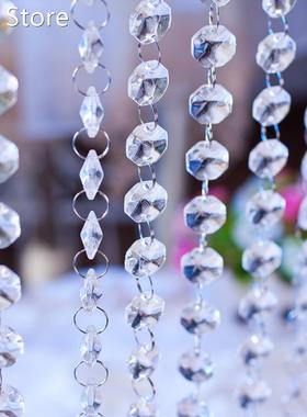 Clear 1m DIY Garland Diamond RhinestoneCurtain Acrylic Cryst