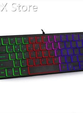 Waterproof Compact Gaming Keyboard 64 Key Gaming Keyboa