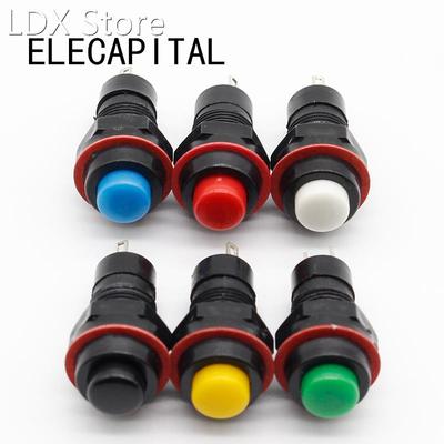 6pcs self-reset Push Button Switch 10mm Self Return Momentar